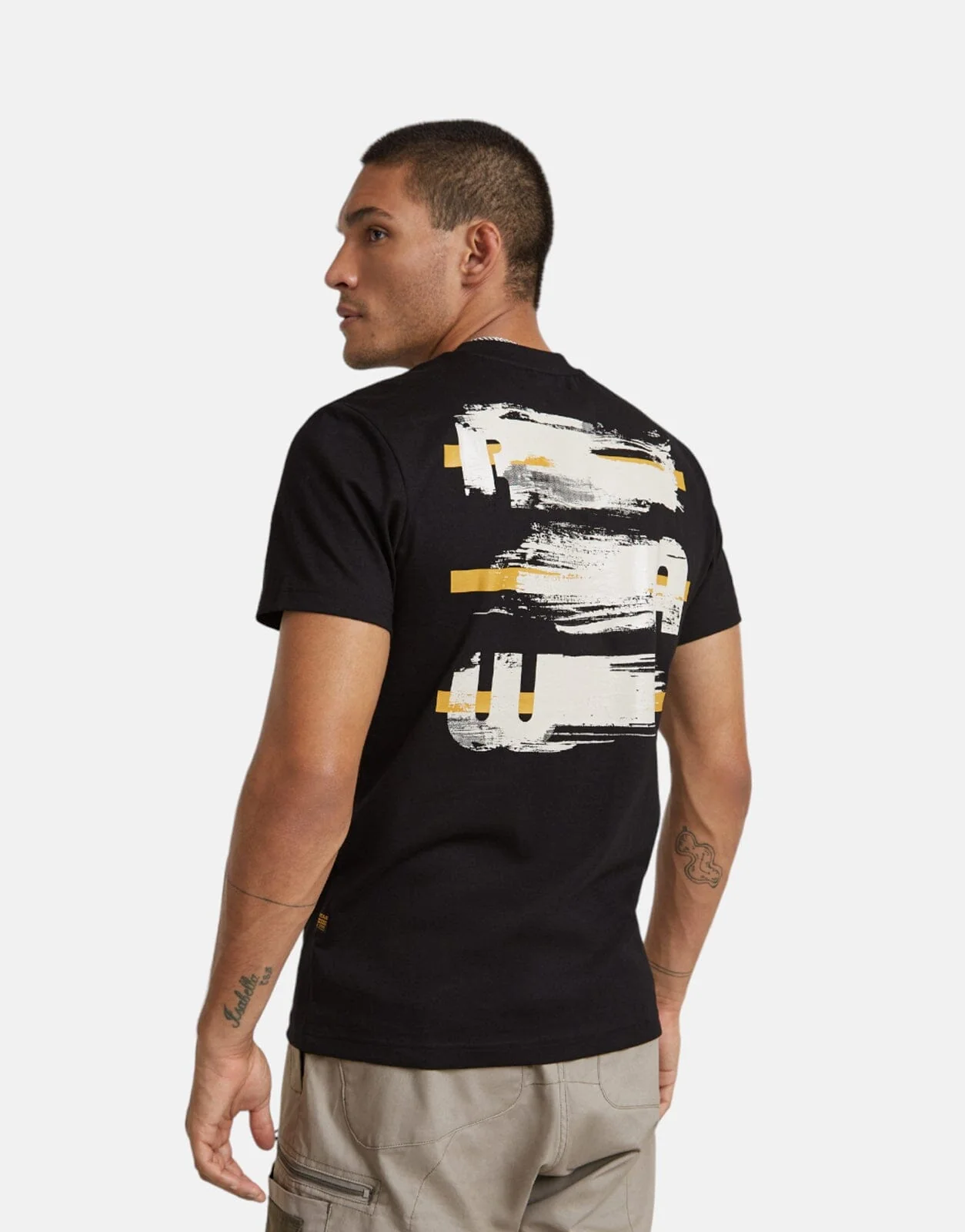 G-Star RAW Painted Back Graphic T-Shirt Black