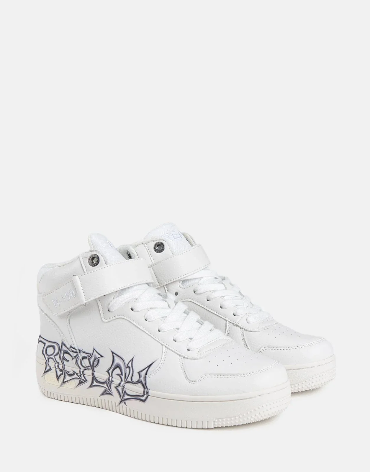 Replay Epic M Graffiti Mid Sneakers White