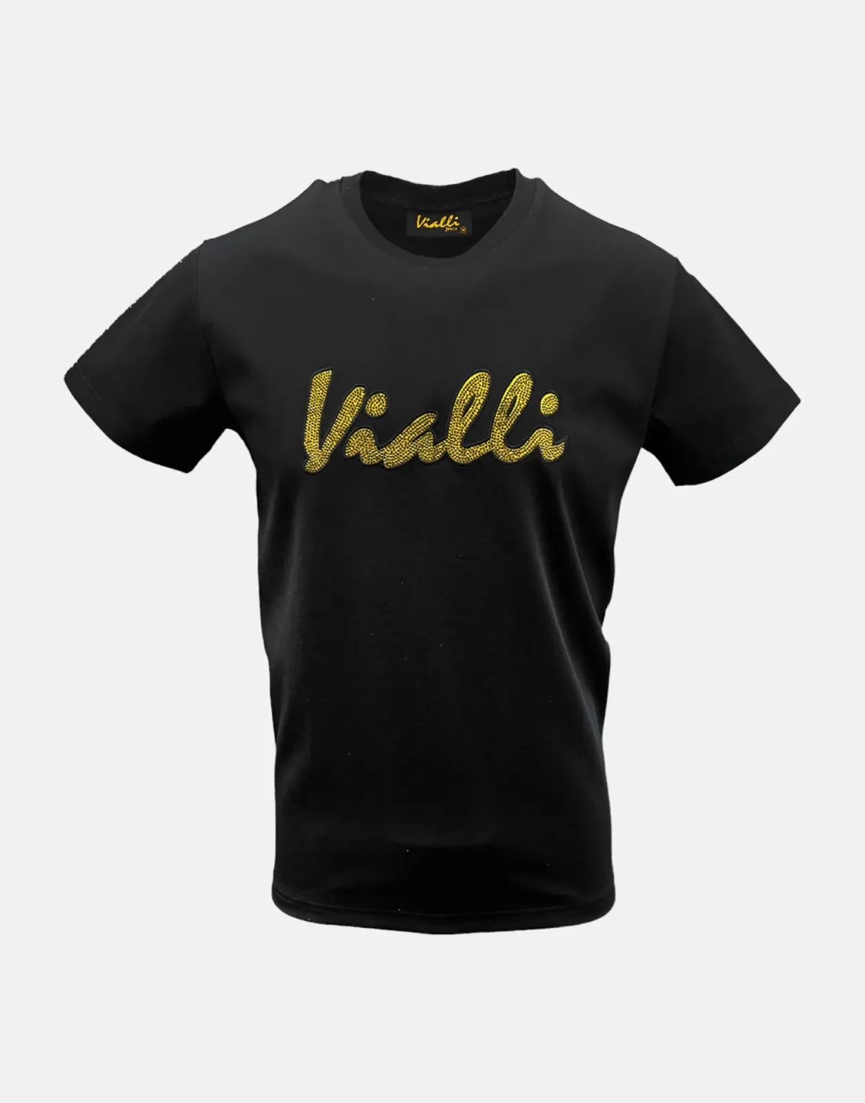 Vialli Hibiscus Black T-Shirt