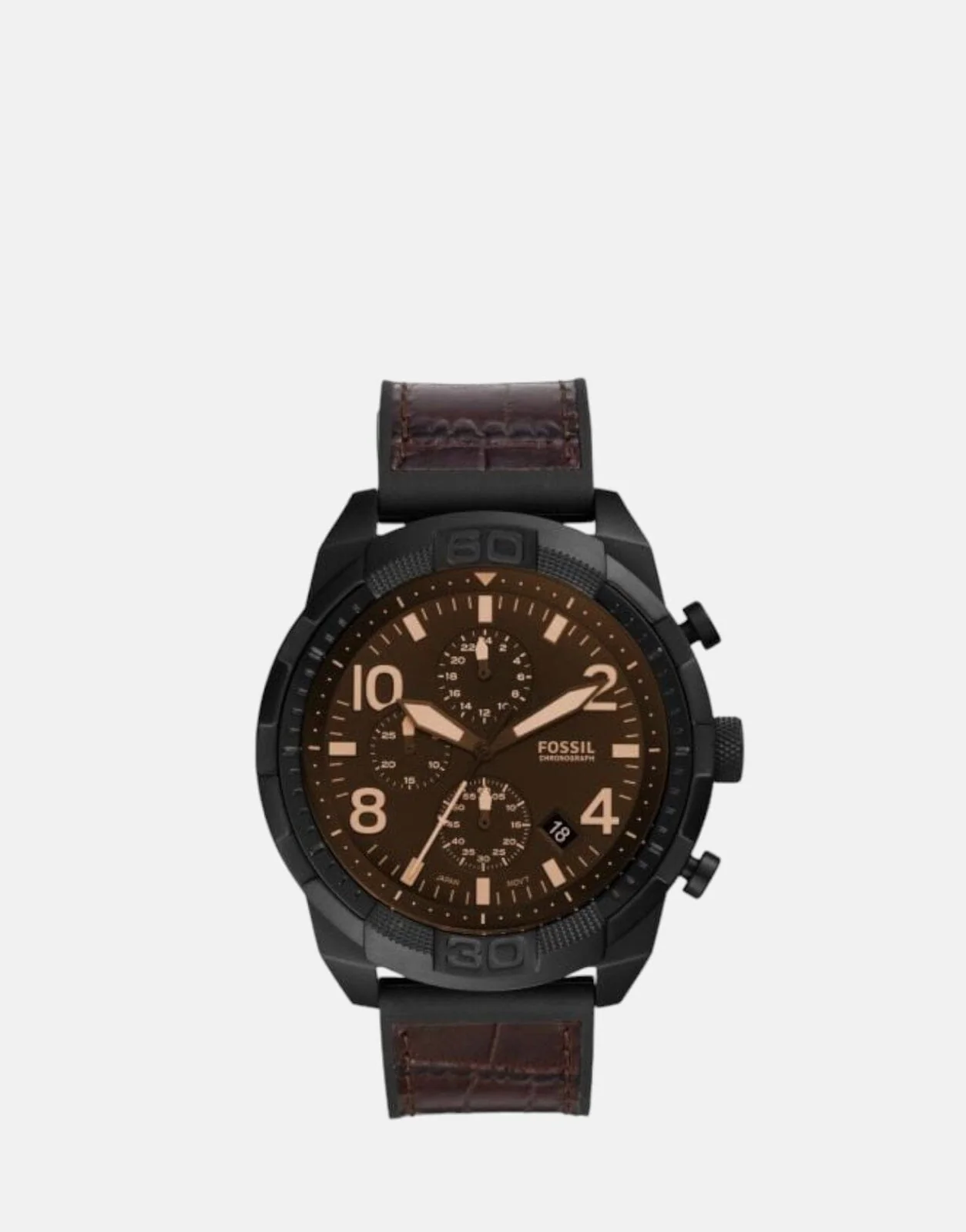 Fossil Bronson Sport Brown Leather Watch