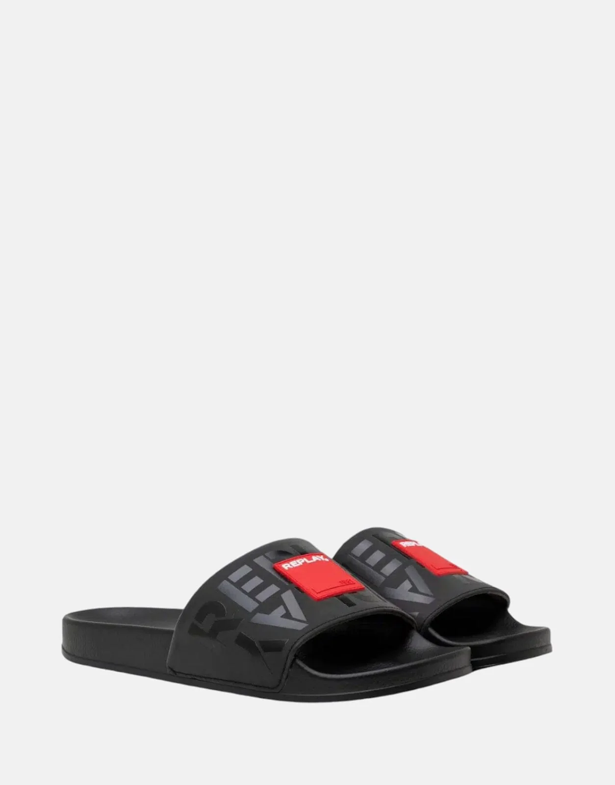 Replay Up Label Black/Red Slides
