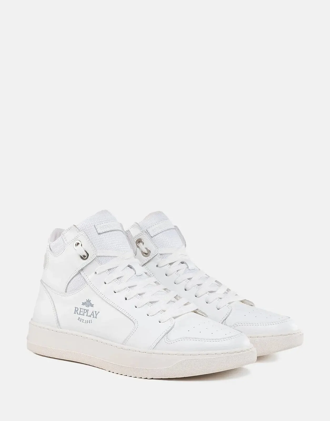 Replay Reload Premium Mid-Cut Leather Sneakers