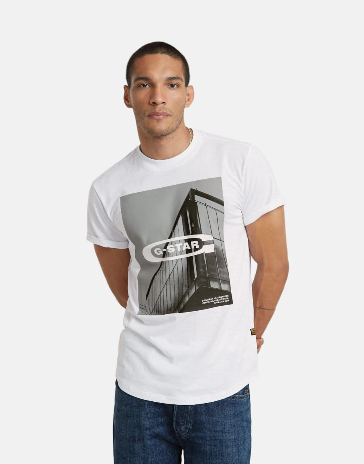 G-Star RAW HQ Oldskool Logo T-Shirt