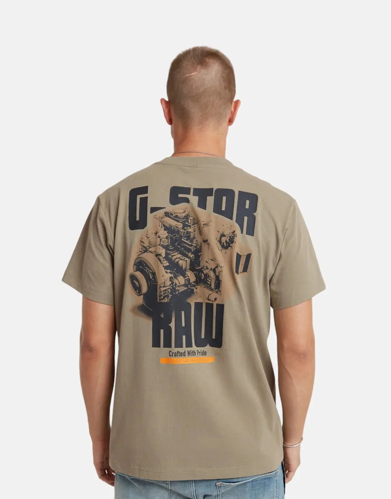 G-Star RAW Engine Back Graphic Loose T-Shirt Shamrock