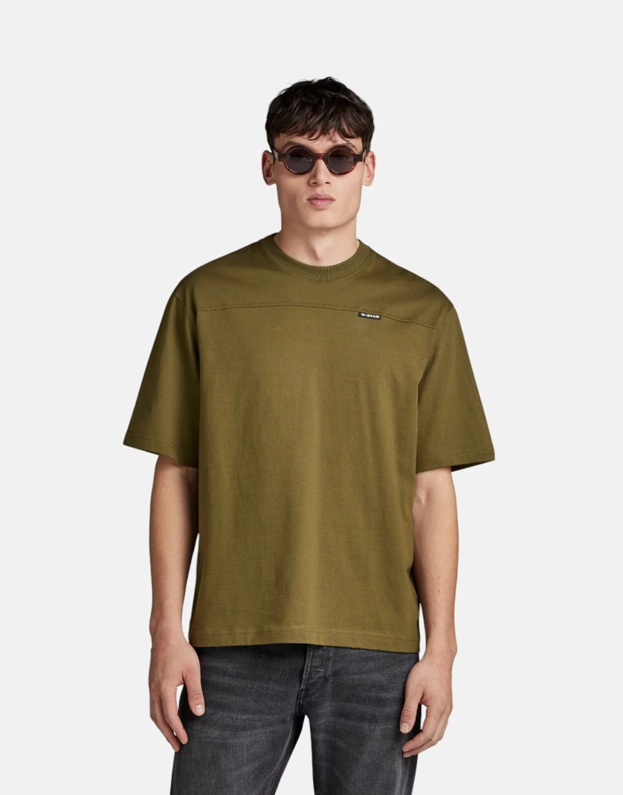 G-Star RAW Boxy Base 2.0 Dark Olive T-Shirt