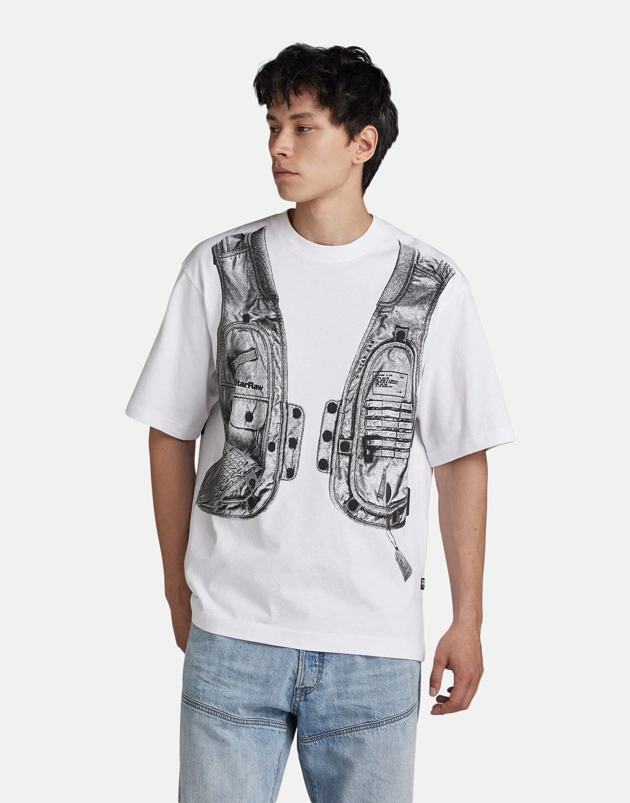 G-Star RAW Archive Vest Boxy T-Shirt White