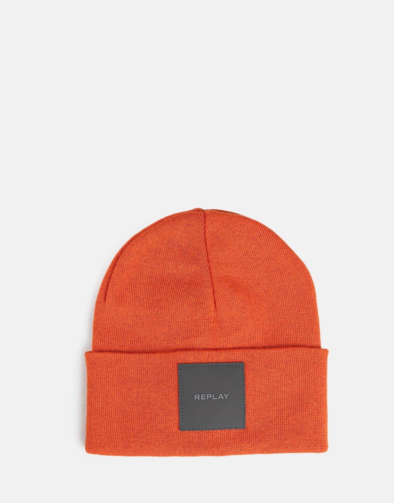 Replay Square Badge Beanie Orange