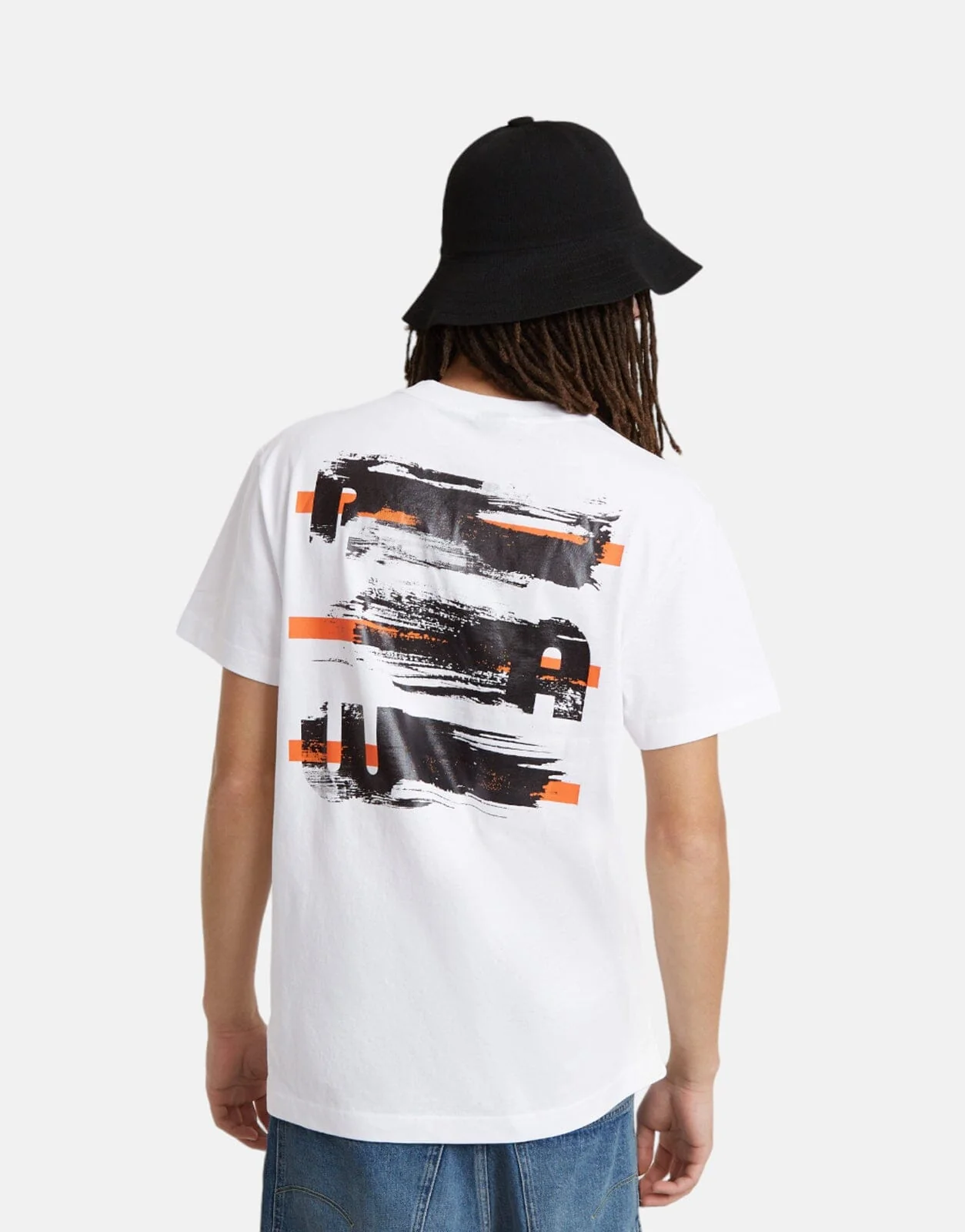 G-Star RAW Painted Back Graphic T-Shirt White