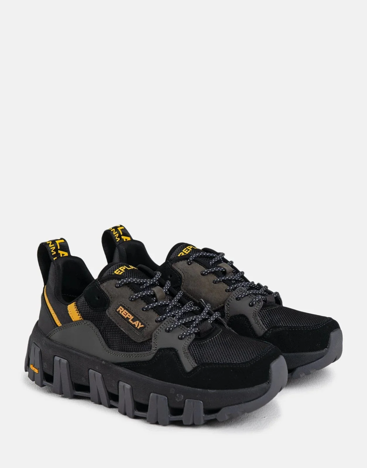 Replay Shel M Desert Sneakers Black/Yellow