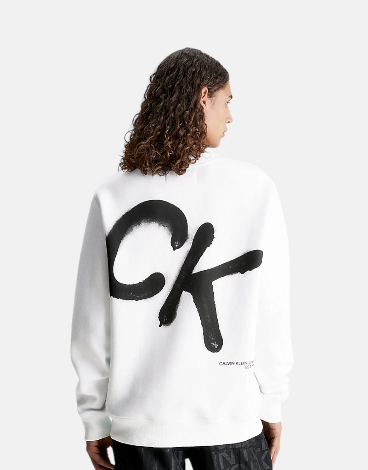 Calvin Klein CK Spray Crew Neck Sweatshirt