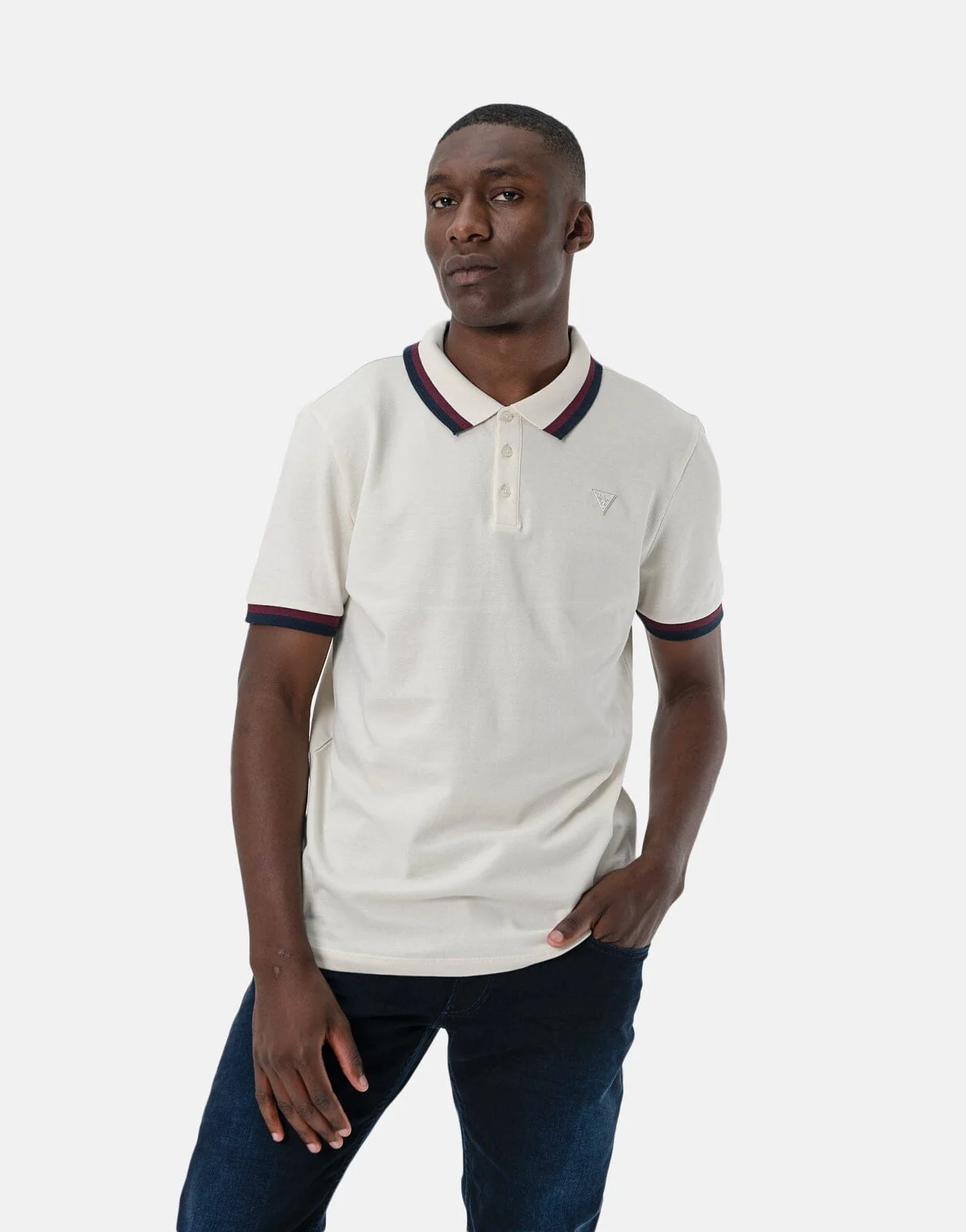 Guess Tipped Core BRW Polo Shirt