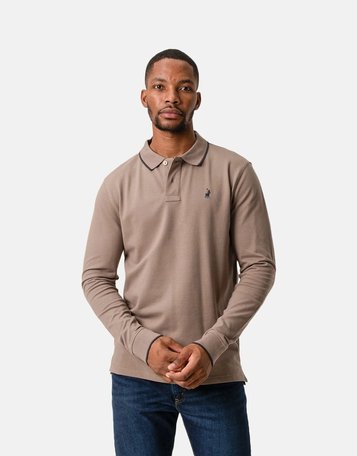 Polo Essential Pique Golfer Taupe
