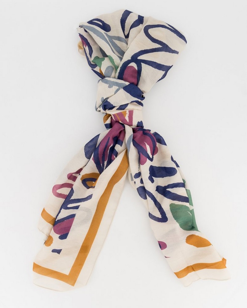 Women’s Zano Paintbrush Floral Print Scarf