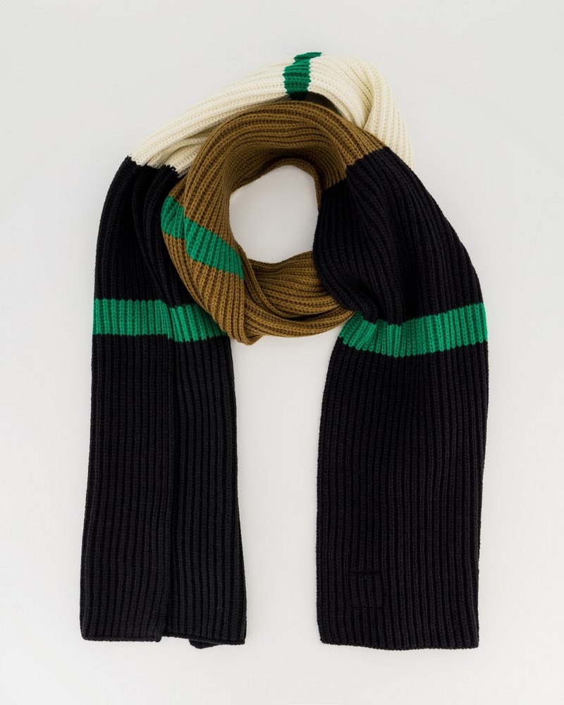 Men’s Corbin Stripe Rib Knit Scarf