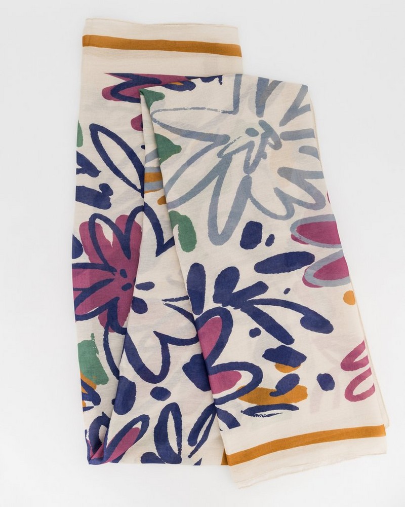 Women’s Zano Paintbrush Floral Print Scarf