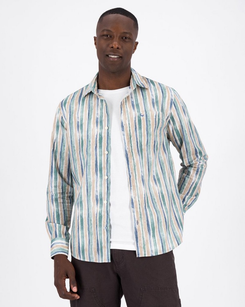 Men’s Vincent Wide Stripe Regular Fit Shirt