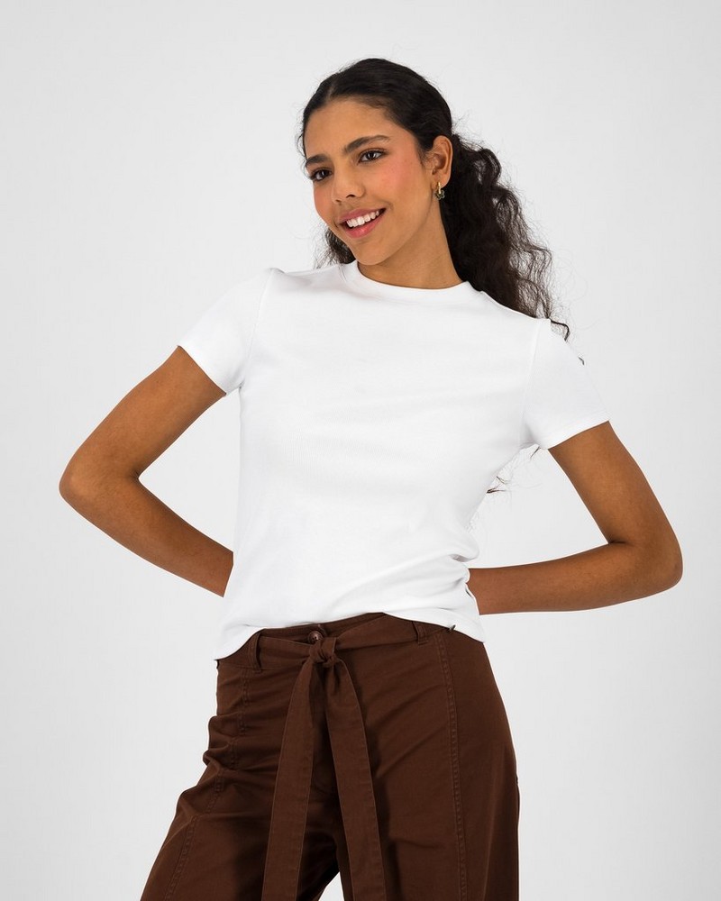 Women’s Gigi Ribbed Baby Tee