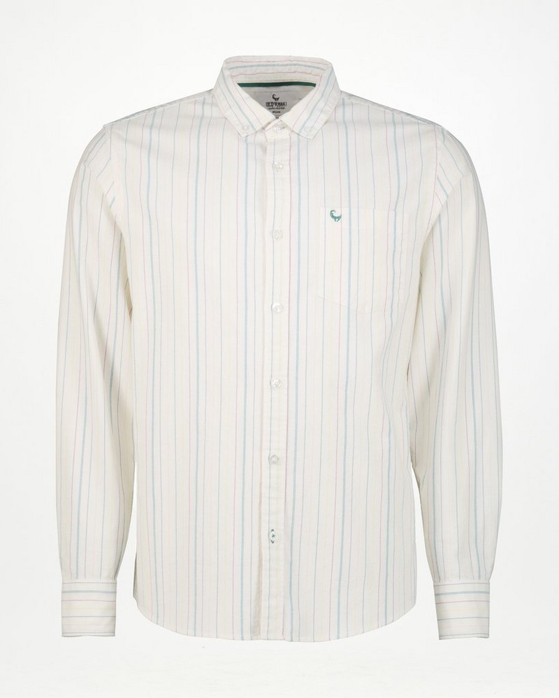 Men’s Miles Slim Fit Multi Stripe Oxford Shirt