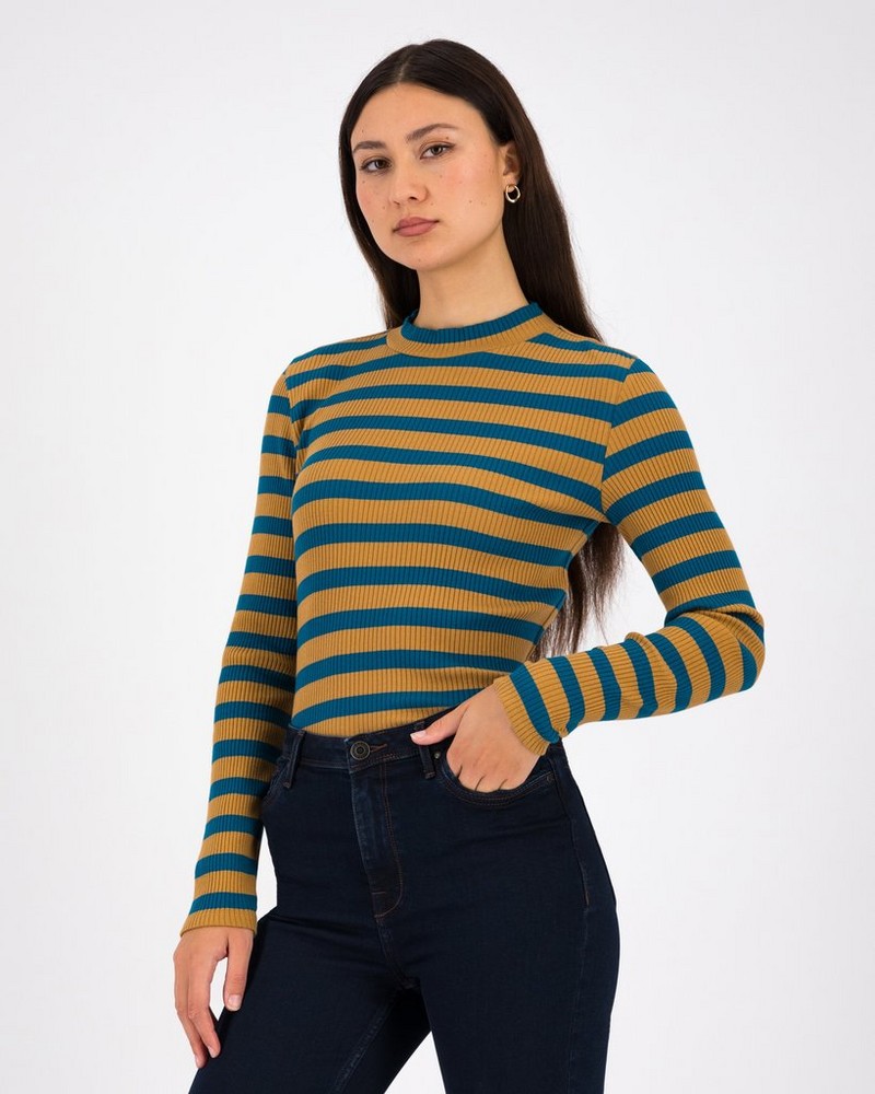 Women’s Grace Ribbed Polo Neck