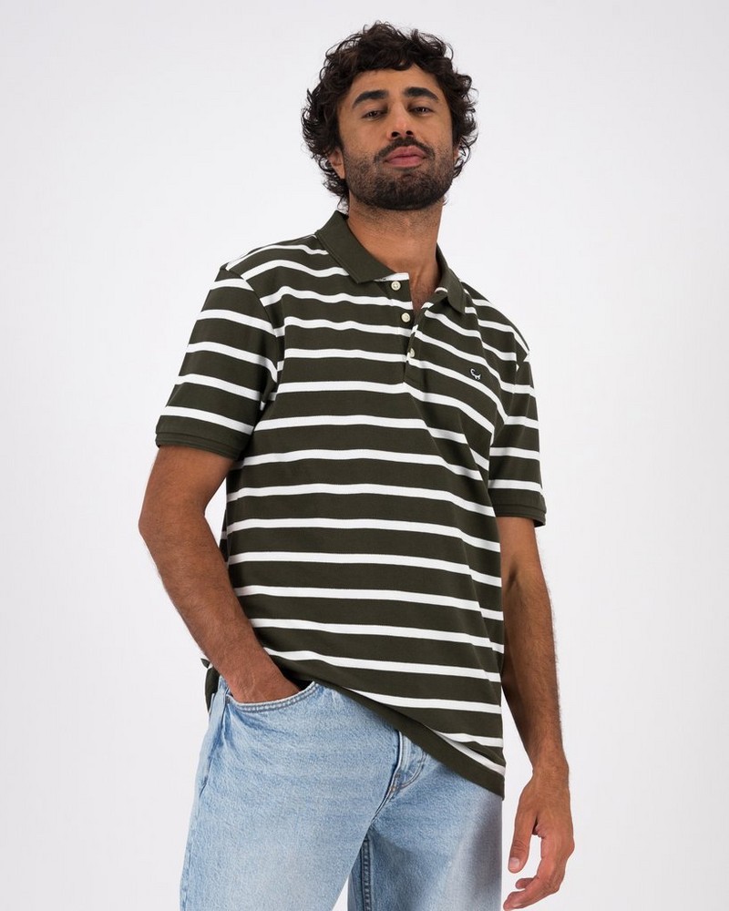 Men’s Freddy Yarn Dye Stripe Polo Shirt