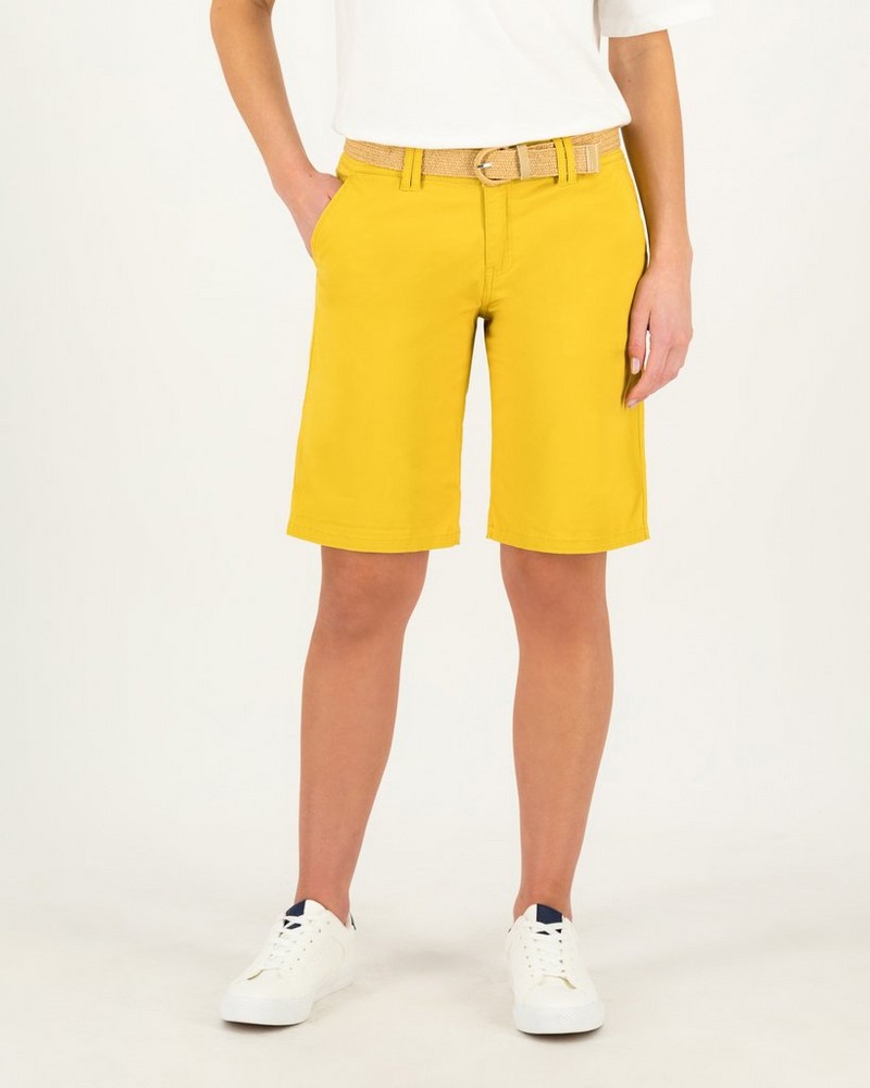 Women's Cate Belted Chino Shorts