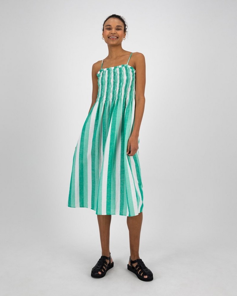 Women’s Minki Striped Midi Dress