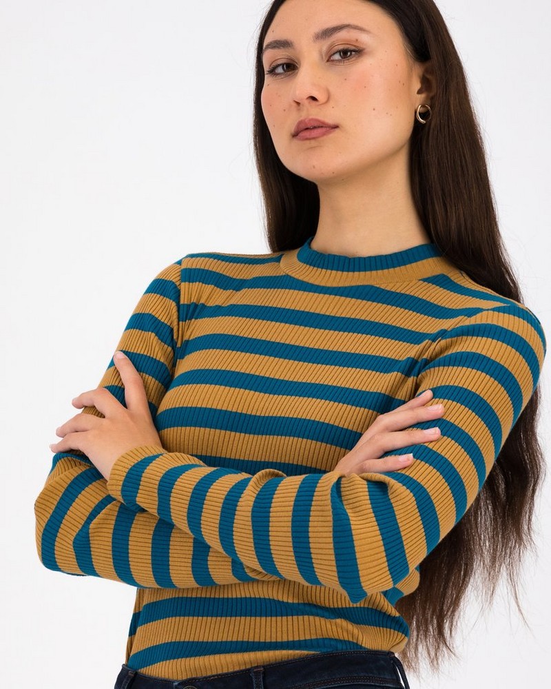 Women’s Grace Ribbed Polo Neck