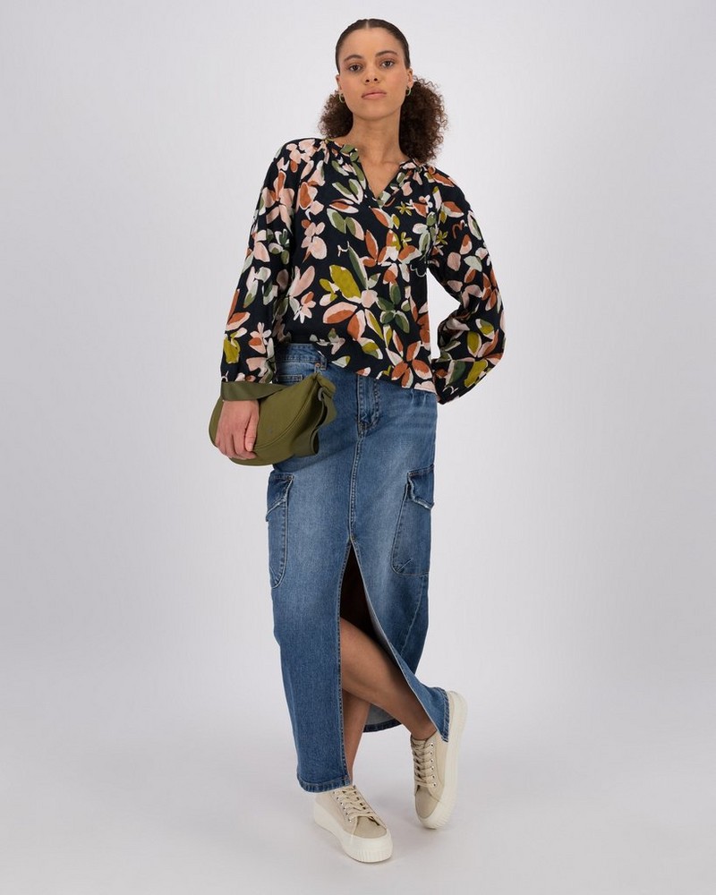 Women’s Zoe Floral Popover Blouse