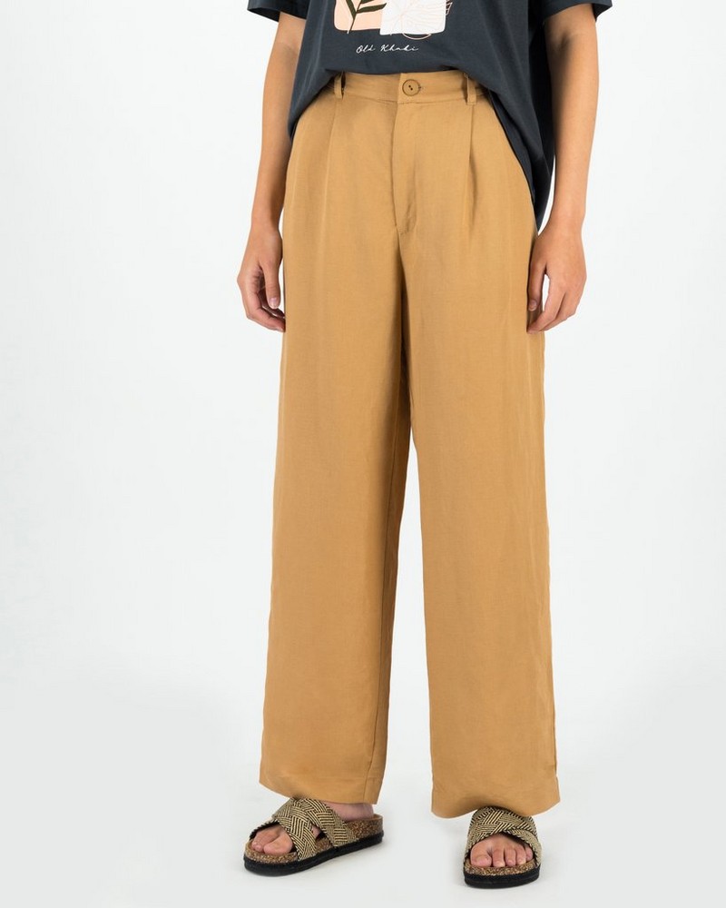 Women’s Priya Pleated Linen Pants