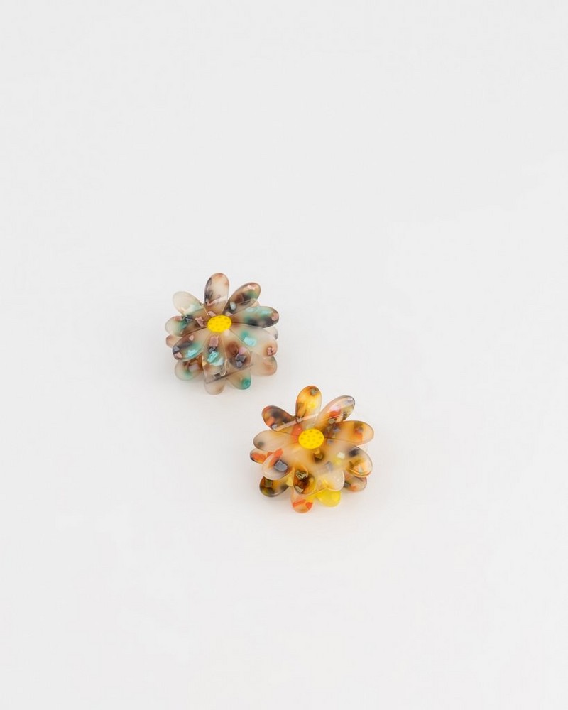 Women’s Flower Resin Clips 2-Pack