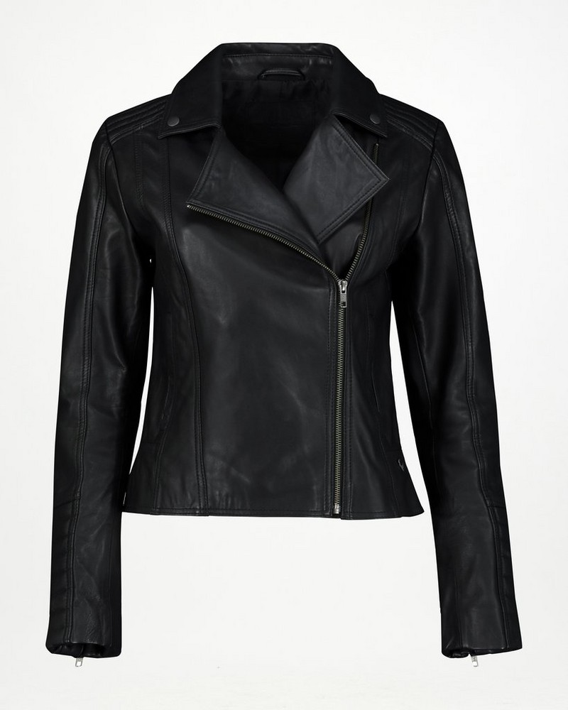 Women’s Tiana Leather Biker Jacket