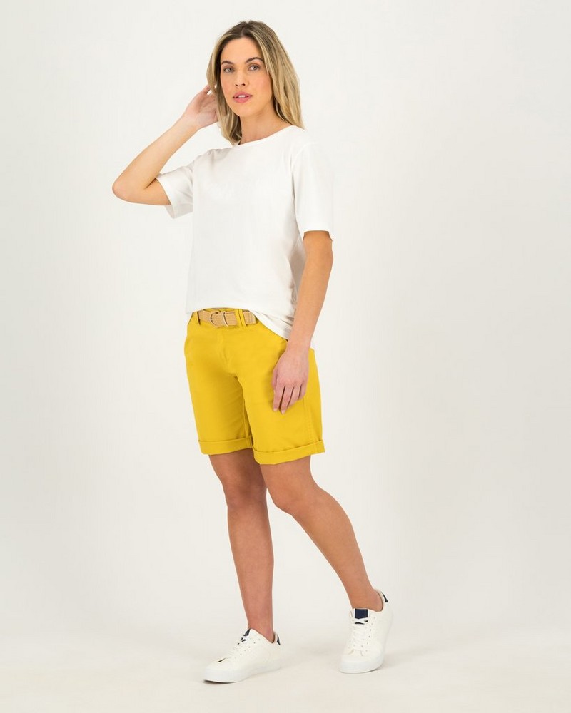 Women's Cate Belted Chino Shorts