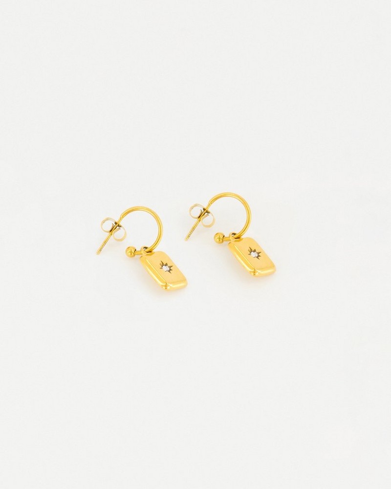 Old Khaki x byCara Women’s Rectangle Star Drop Earrings