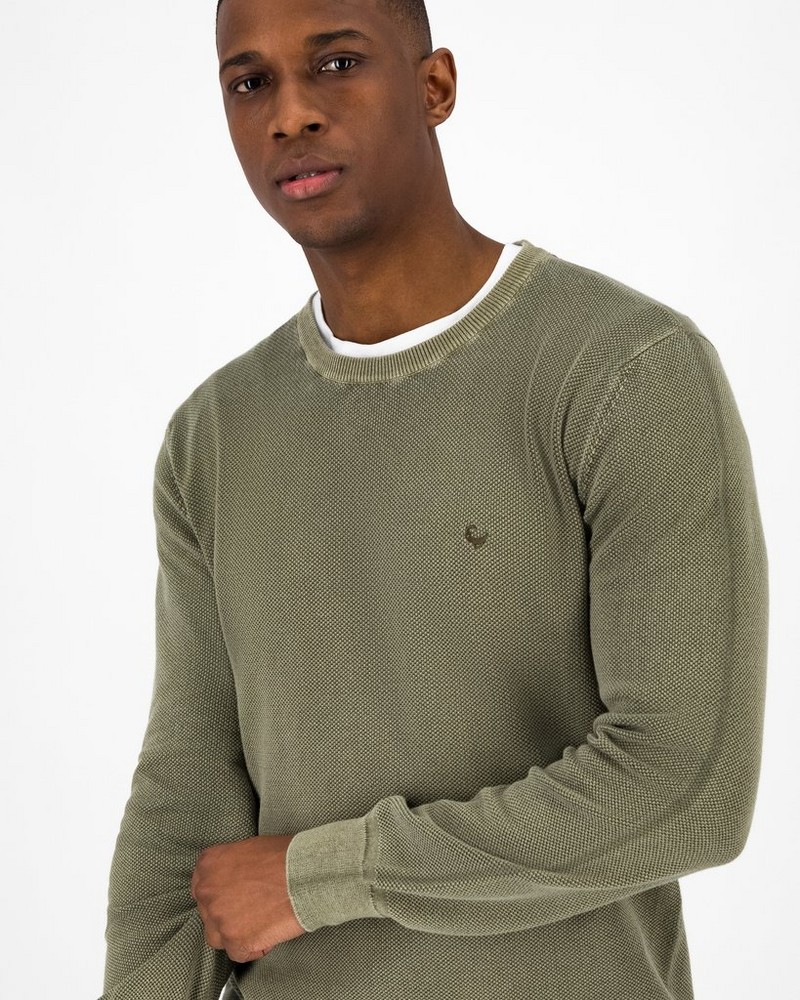 Men’s Blake Overdyed Pique Knit