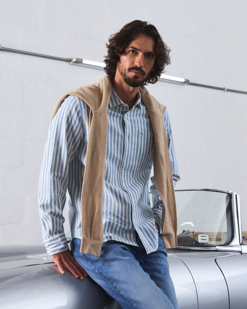 Men’s Hayden Stripe Slim Fit Shirt