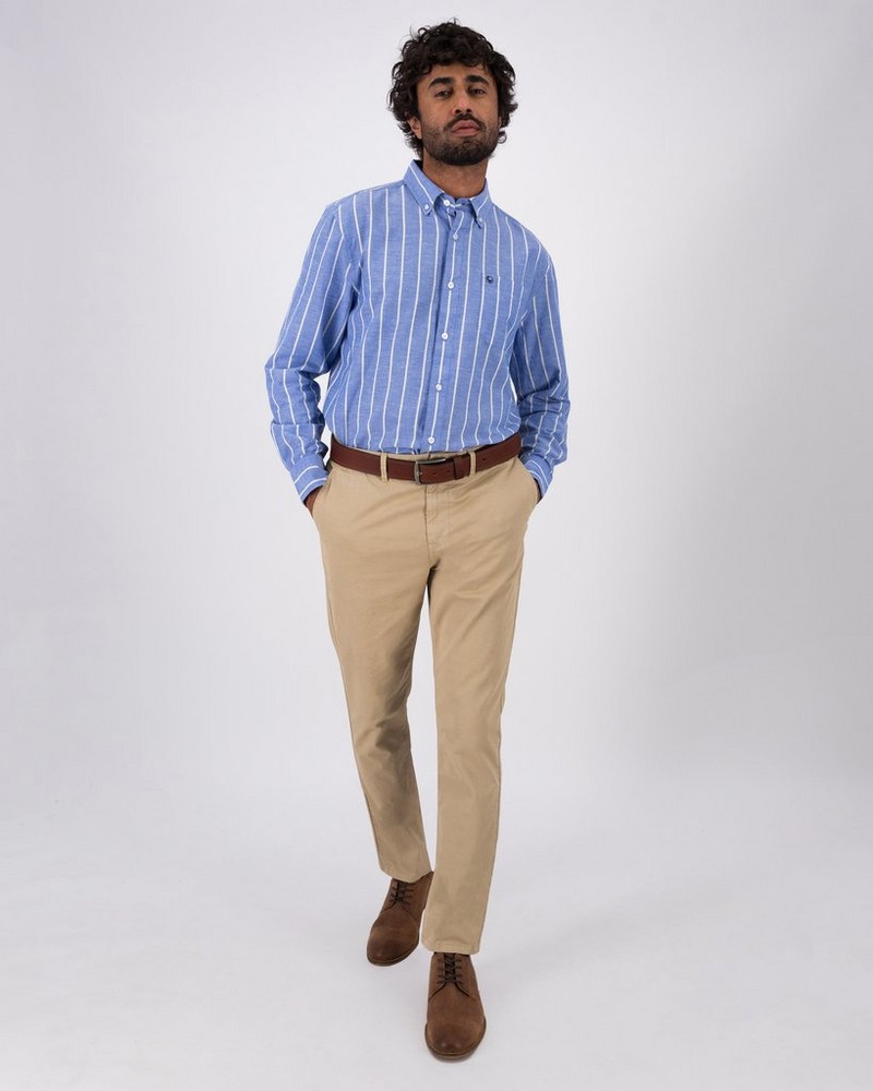 Men’s Grant Wide Stripe Regular Fit Shirt