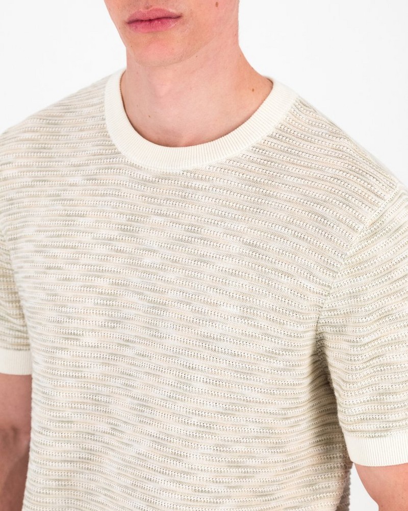 Men’s Marko Knitted Stripe T-Shirt