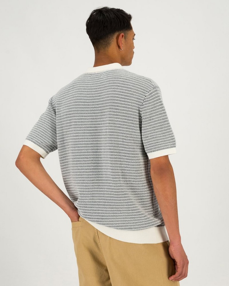 Men’s Theo Knitted Stripe Golfer