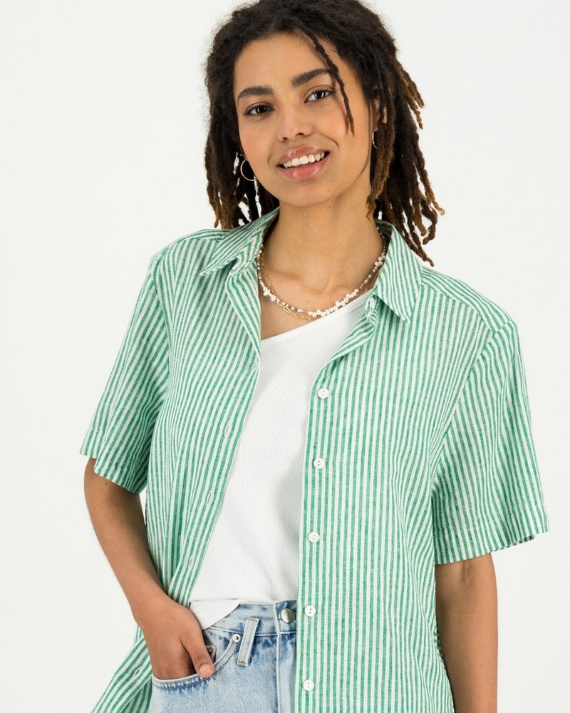 Women’s Alba Linen Stripe Shirt