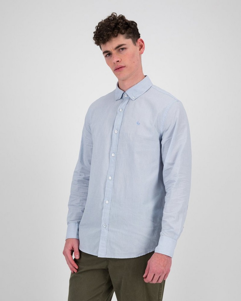 Men’s Bruce Seersucker Stripe Shirt