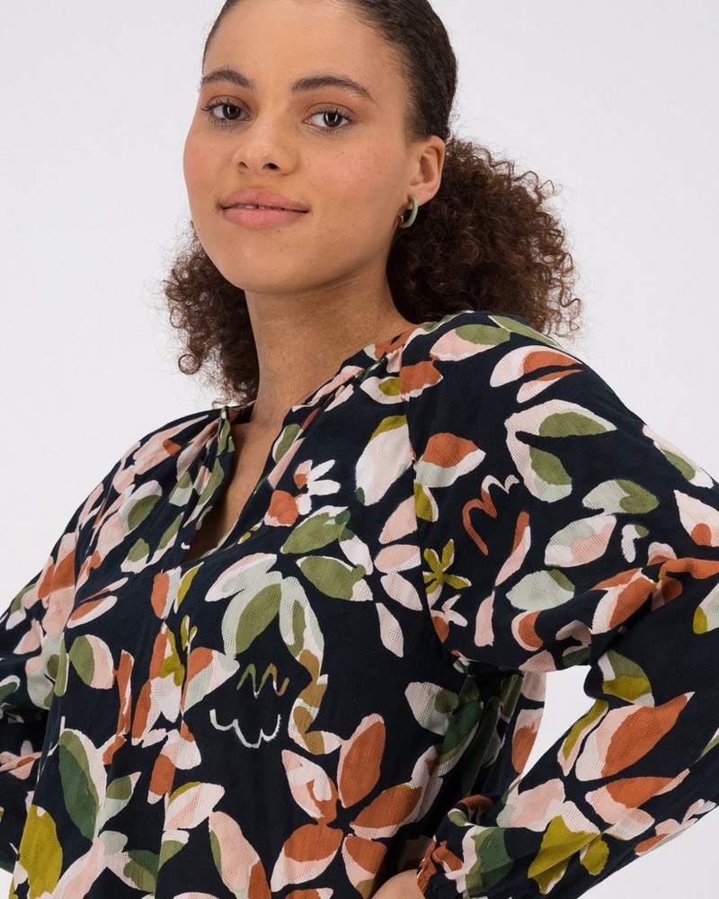 Women’s Zoe Floral Popover Blouse