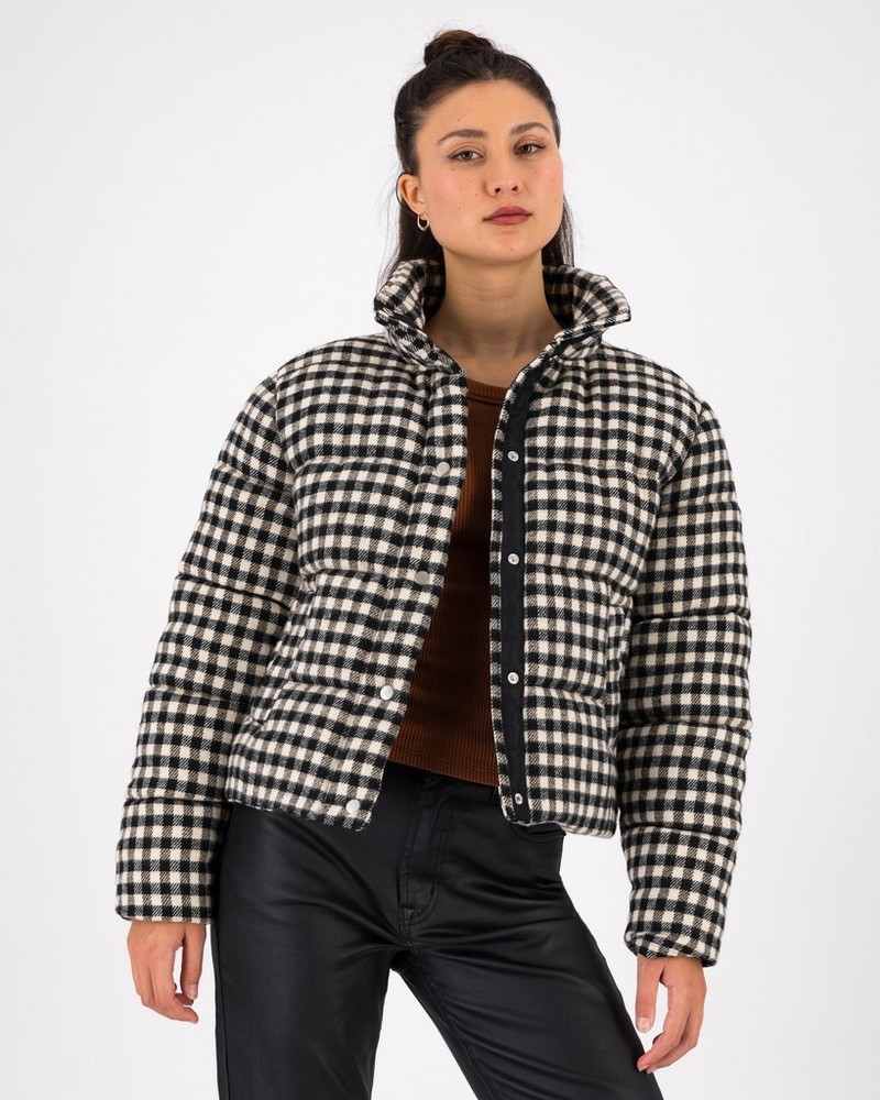 Women’s Lizzo Check Puffer