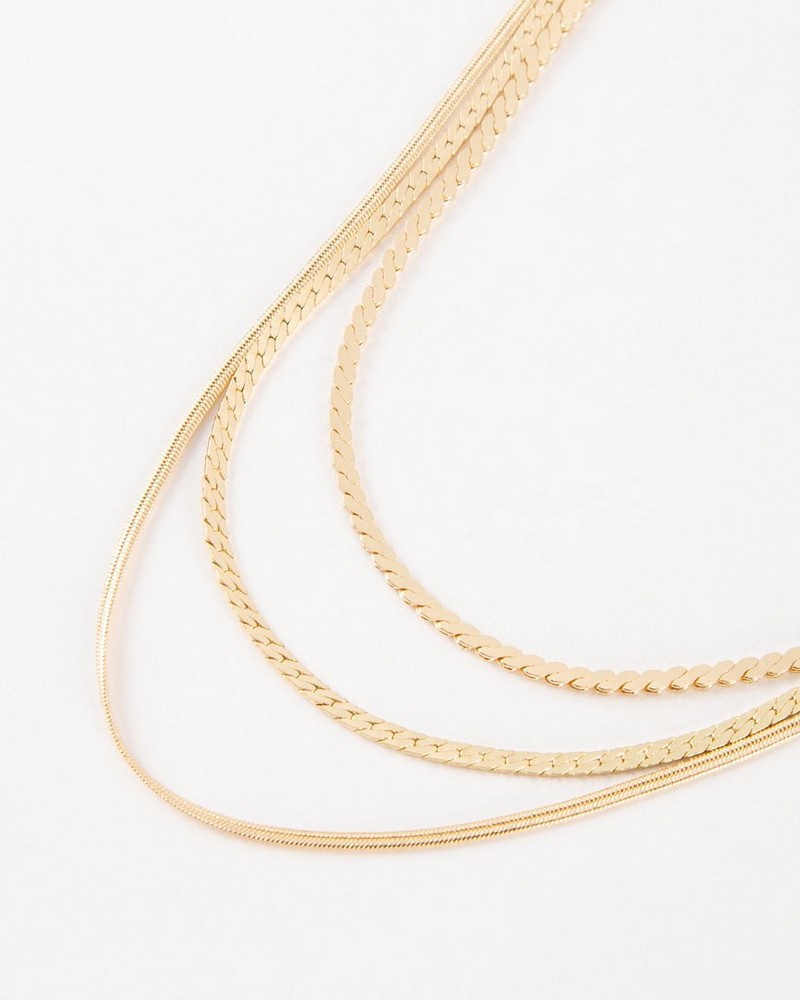 Women’s Three-Strand Snake Necklace