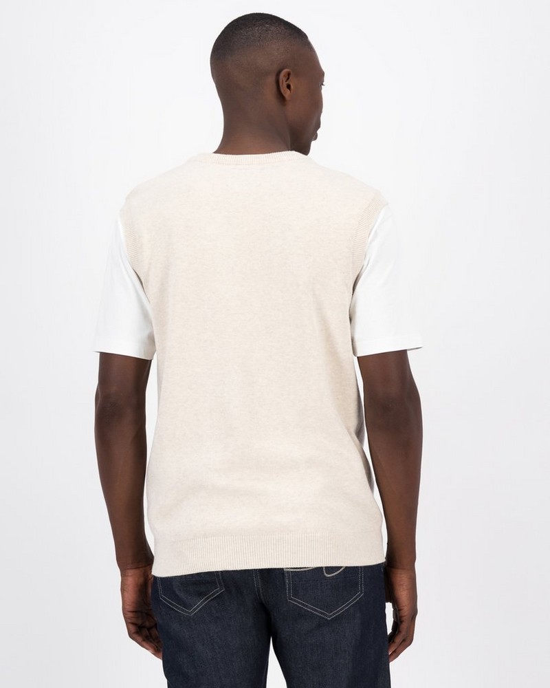 Men’s Jeff Sleeveless Crew Neck Knit