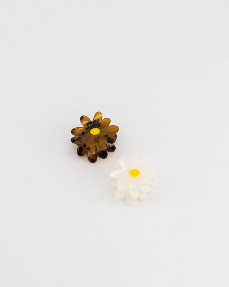 Women’s Flower Resin Clips 2-Pack