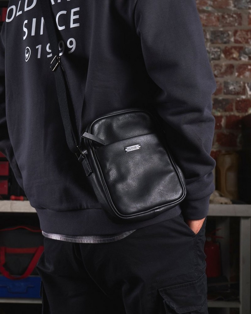 Men’s Landon Leather Crossbody Bag