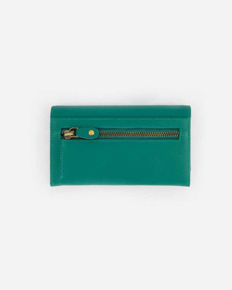 Zintle Fold-Over Leather Wallet