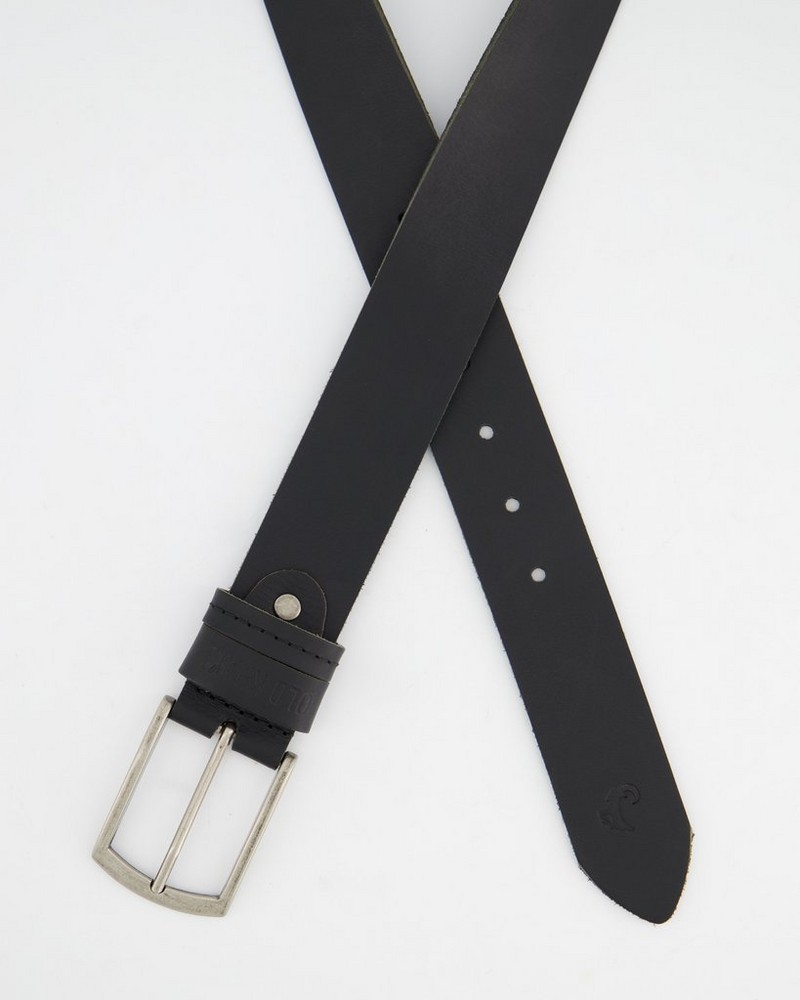 Men's Cyprus Stud and Loop Detail Leather Belt