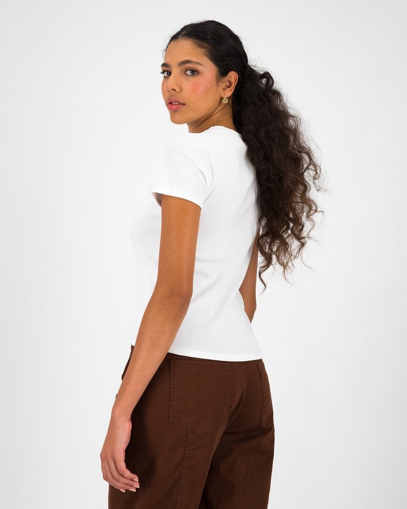 Women’s Gigi Ribbed Baby Tee