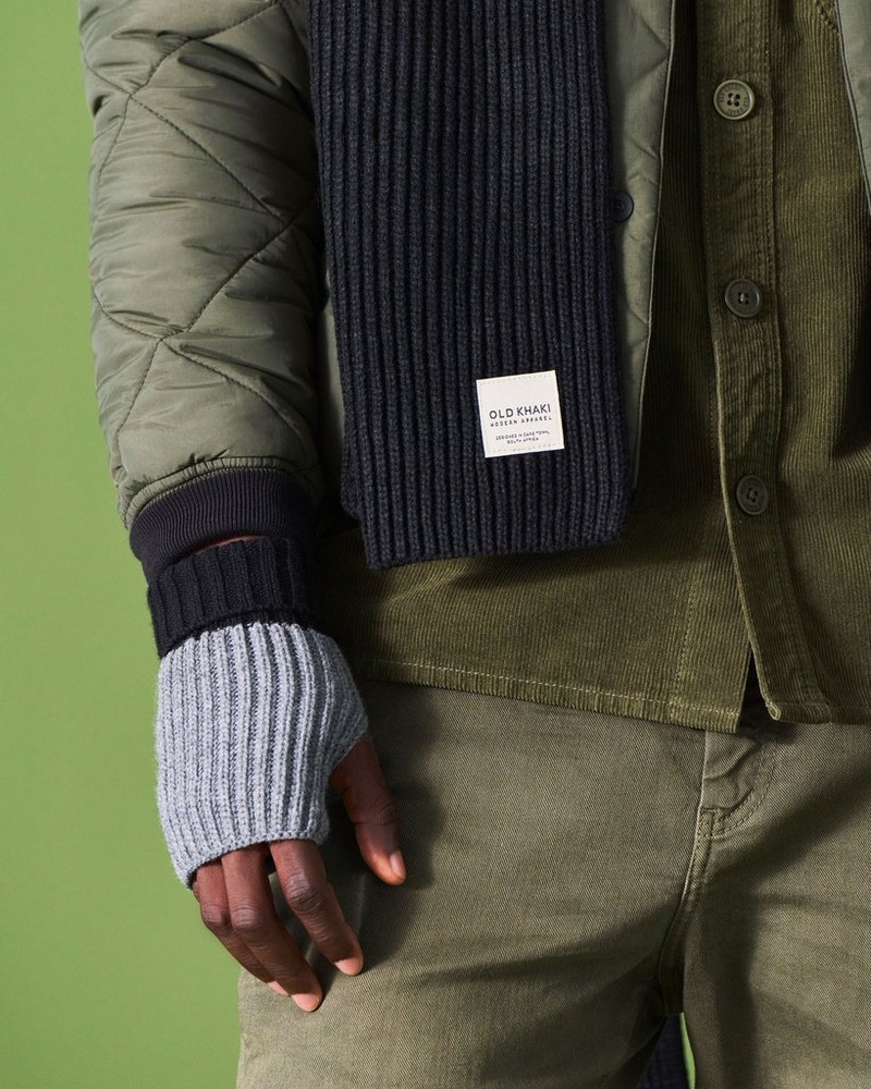 Men’s Bolt Fingerless Knitted Gloves